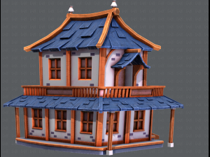 house cartoon v05 3Dモデル