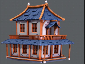 house cartoon v05 3D Model