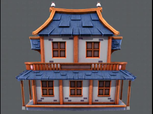 house cartoon v05 3D Model