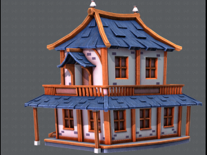 house cartoon v05 3Dモデル