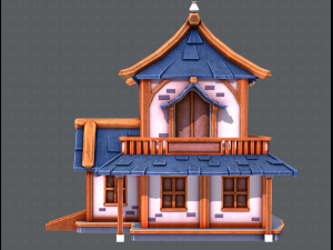 house cartoon v05 3Dモデル