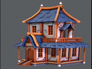 house cartoon v05 3D Model