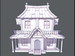 house cartoon v05 3D Model