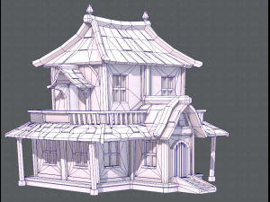 house cartoon v05 3Dモデル