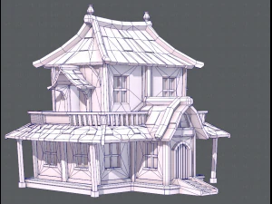 house cartoon v05 3D Model