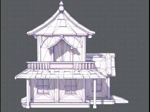 house cartoon v05 3Dモデル
