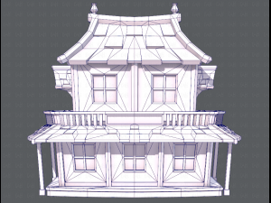 house cartoon v05 3Dモデル