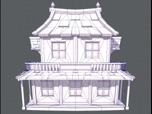 house cartoon v05 3D Model
