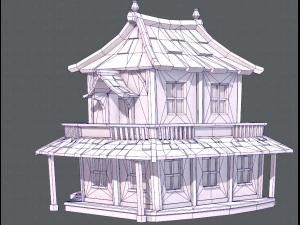 house cartoon v05 3D Model