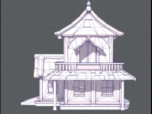 house cartoon v05 3Dモデル