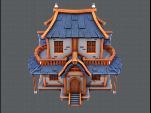house cartoon v05 3Dモデル
