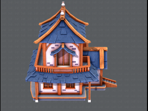 house cartoon v05 3Dモデル