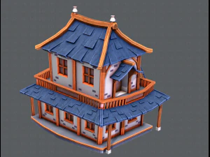 house cartoon v05 3D Model