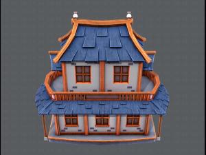 house cartoon v05 3Dモデル