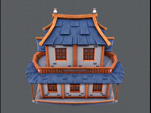 house cartoon v05 3D Model
