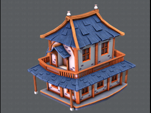 house cartoon v05 3Dモデル