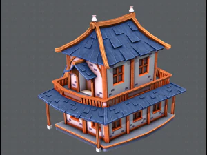 house cartoon v05 3D Model