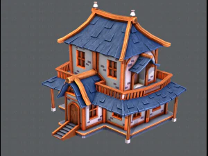 house cartoon v05 3D Model