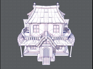 house cartoon v05 3Dモデル
