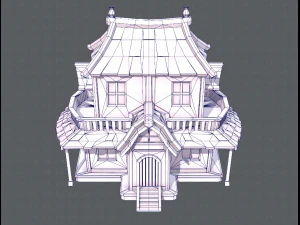 house cartoon v05 3D Model