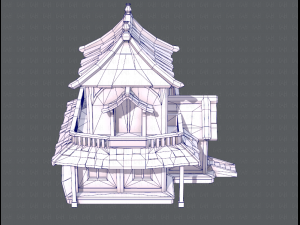 house cartoon v05 3Dモデル