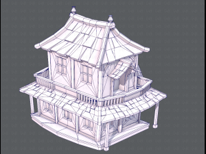 house cartoon v05 3Dモデル