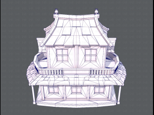 house cartoon v05 3Dモデル