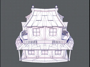 house cartoon v05 3D Model