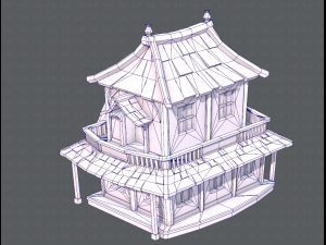 house cartoon v05 3Dモデル