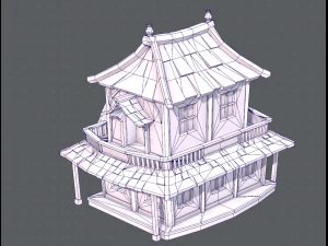 house cartoon v05 3D Model