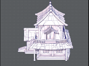 house cartoon v05 3Dモデル