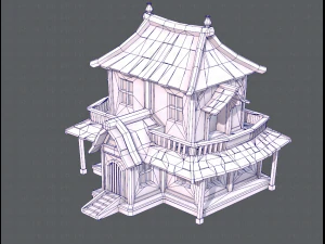 house cartoon v05 3D Model