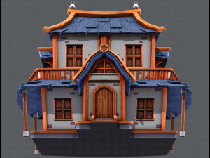 house cartoon v05 3Dモデル