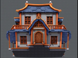 house cartoon v05 3D Model
