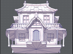 house cartoon v05 3Dモデル