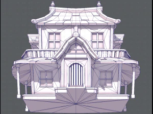 house cartoon v05 3D Model