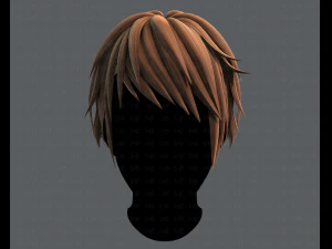 3d hair style for man typeb v02 3D Model