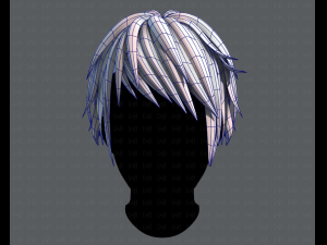 3d hair style for man typeb v02 3Dモデル