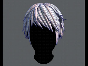 3d hair style for man typeb v02 3D Model