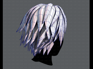 3d hair style for man typeb v02 3Dモデル