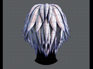 3d hair style for man typeb v02 3Dモデル