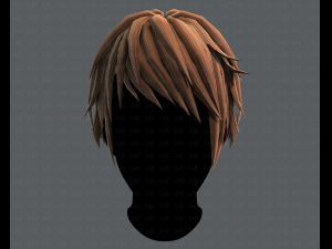 3d hair style for man typeb v02 3Dモデル
