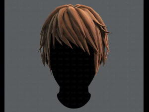 3d hair style for man typeb v02 3D Model