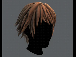 3d hair style for man typeb v02 3D Model