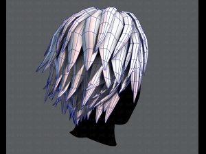 3d hair style for man typeb v02 3Dモデル