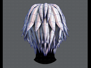 3d hair style for man typeb v02 3Dモデル
