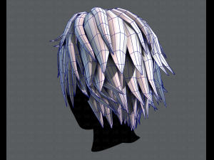3d hair style for man typeb v02 3Dモデル