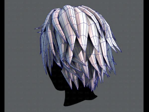 3d hair style for man typeb v02 3D Model