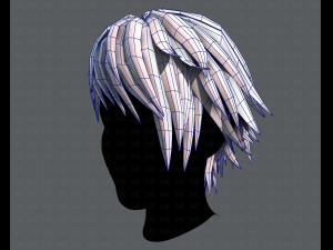 3d hair style for man typeb v02 3Dモデル