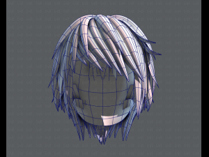 3d hair style for man typeb v02 3Dモデル